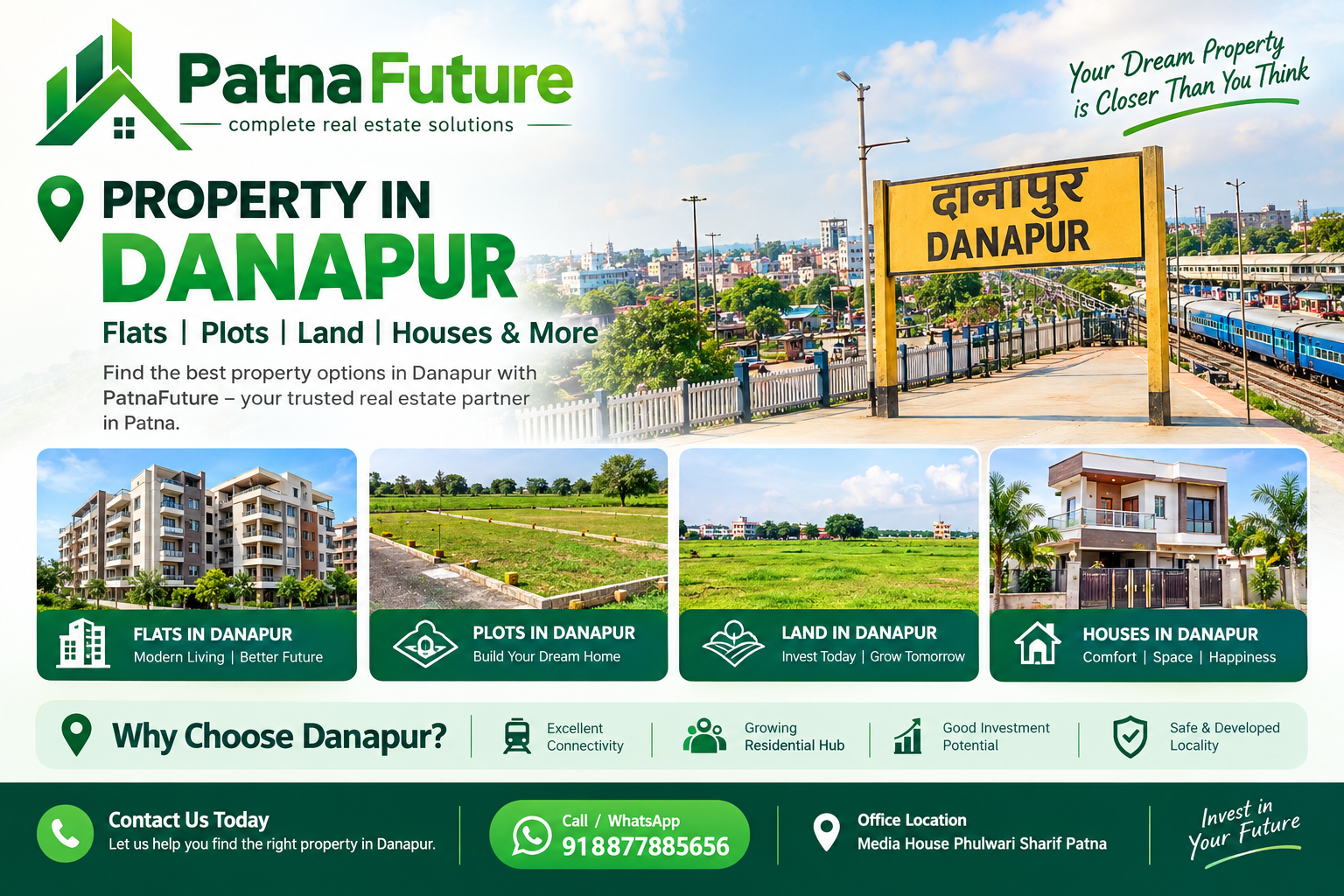 Property in Danapur – Flats, Plots & Land for Sale